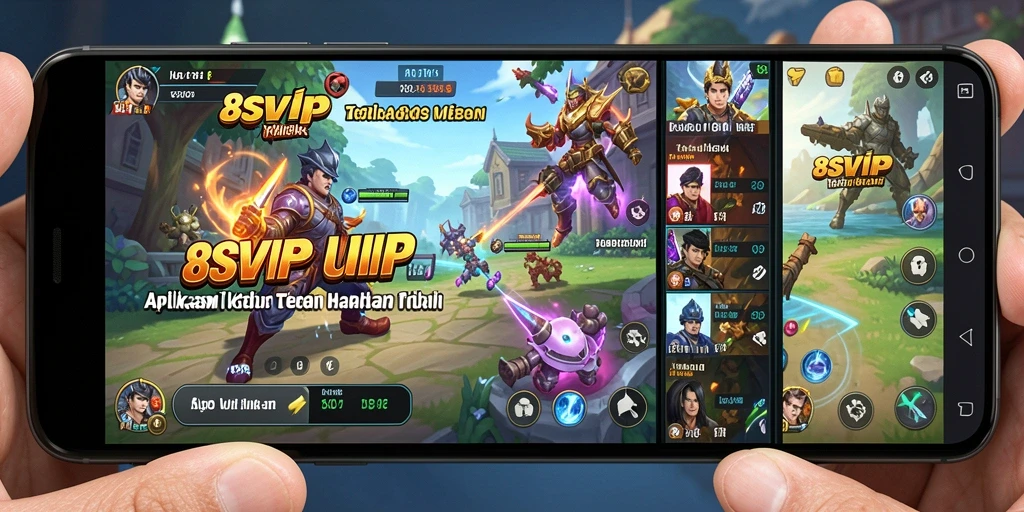 Screenshot 8SVIP menampilkan fitur utilitas yang bermanfaat untuk pengguna.