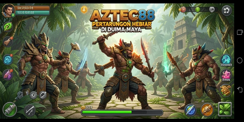 Tangkapan layar <strong>AZTEC88</strong> menampilkan aksi pertarungan yang mendebarkan.