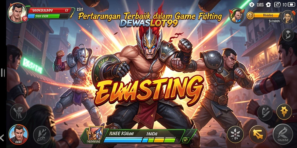 Tampilan gameplay DEWASLOT99 yang penuh aksi pertarungan seru.