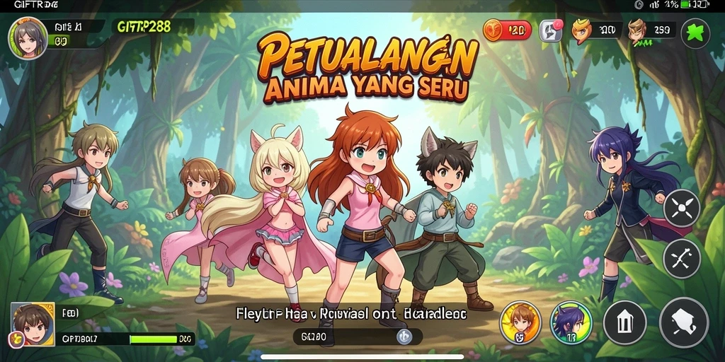 Tangkapan layar permainan GIFTRP288 dengan karakter Anime yang unik dan menarik.