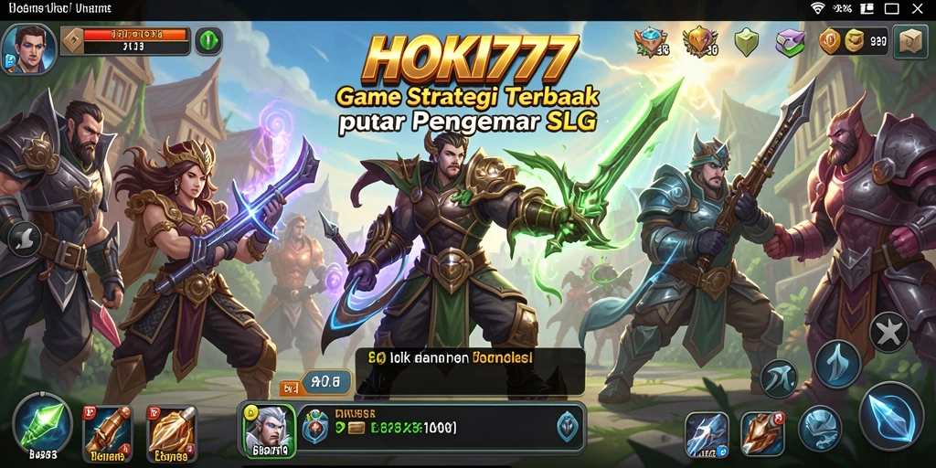 Screenshot gameplay menarik HOKI777 dengan strategi SLG.