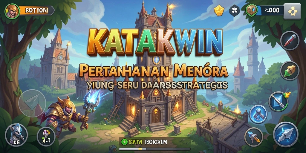 Tampilan gameplay KATAKWIN yang seru dan penuh warna.