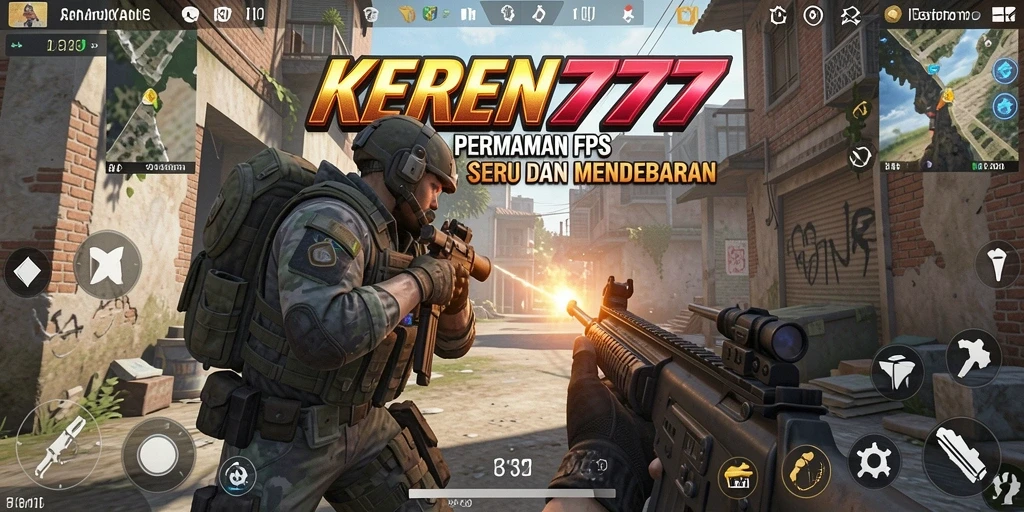 Tampilan gameplay KEREN777 yang menegangkan dan seru.