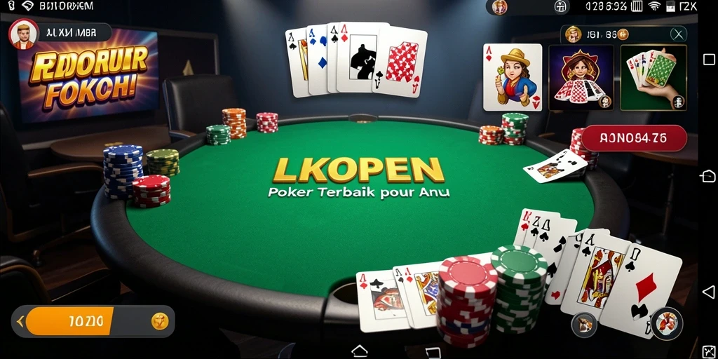 Tampilan gameplay <strong>LKOPEN</strong> yang menarik dan seru dalam bermain Poker.