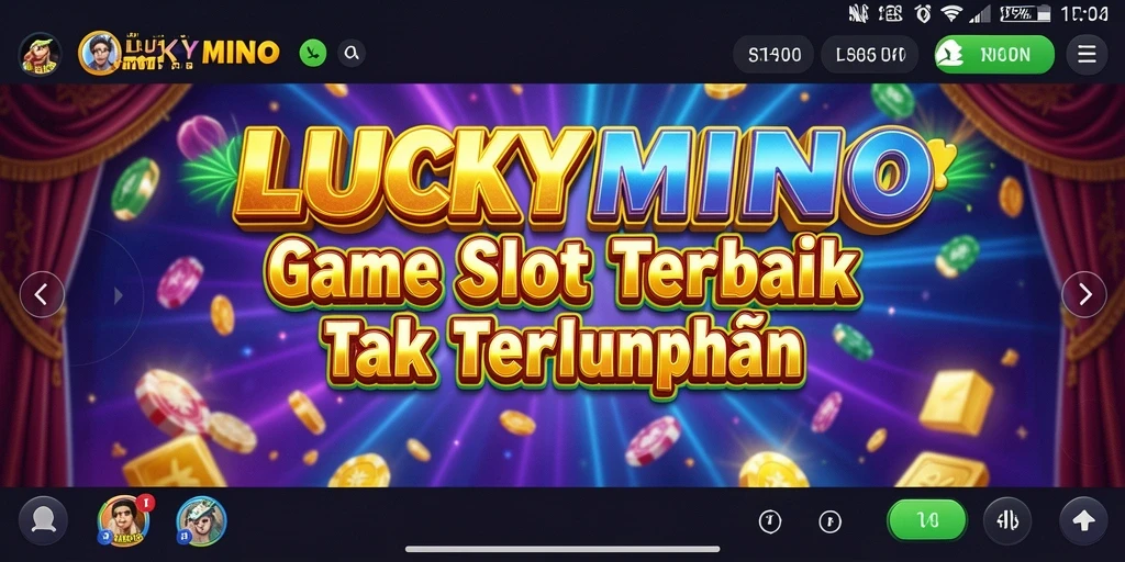 Tampilan gameplay LUCKYMINO yang menarik dan menghibur.