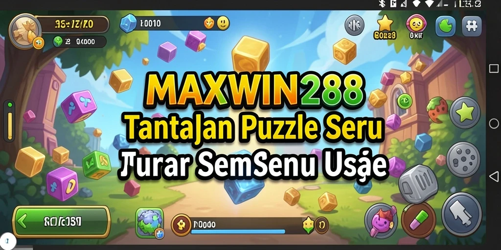 Tampilan gameplay seru dari MAXWIN288 dengan tantangan puzzle yang menarik.