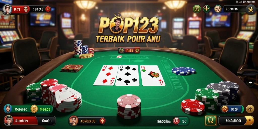 Tampilan menarik dari gameplay Poker di PP123