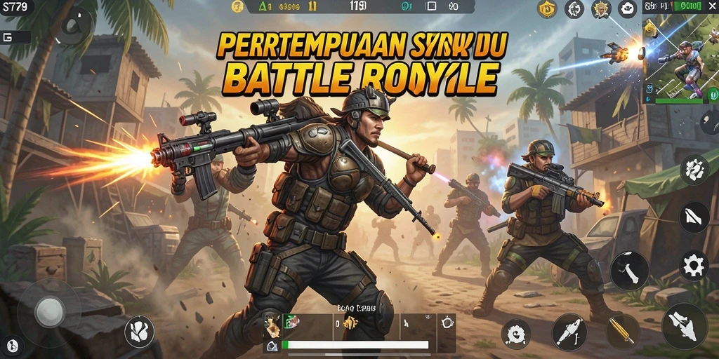 Gameplay ST789 yang intens dan mendebarkan dalam pertempuran Battle Royale.