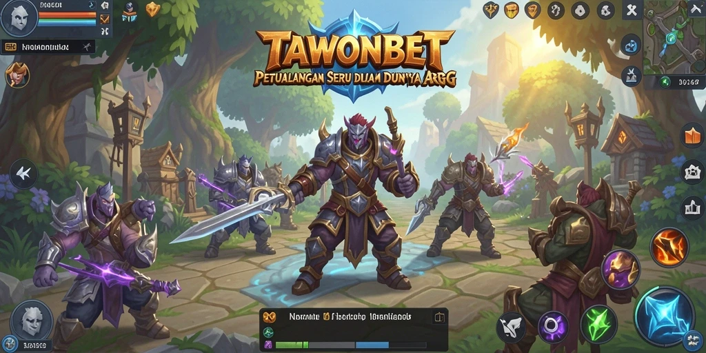 Tampilan seru gameplay TAWONBET yang mendebarkan dalam ARPG.