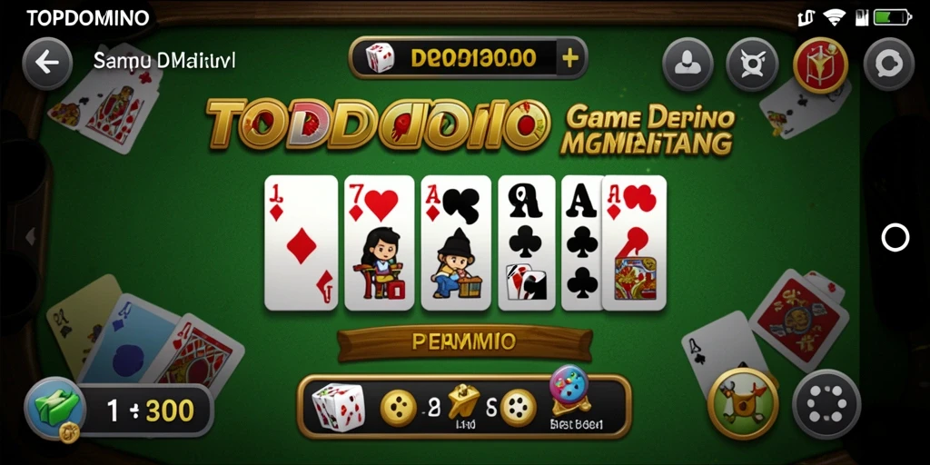Tampilan gameplay mengasyikkan dari game Domino.