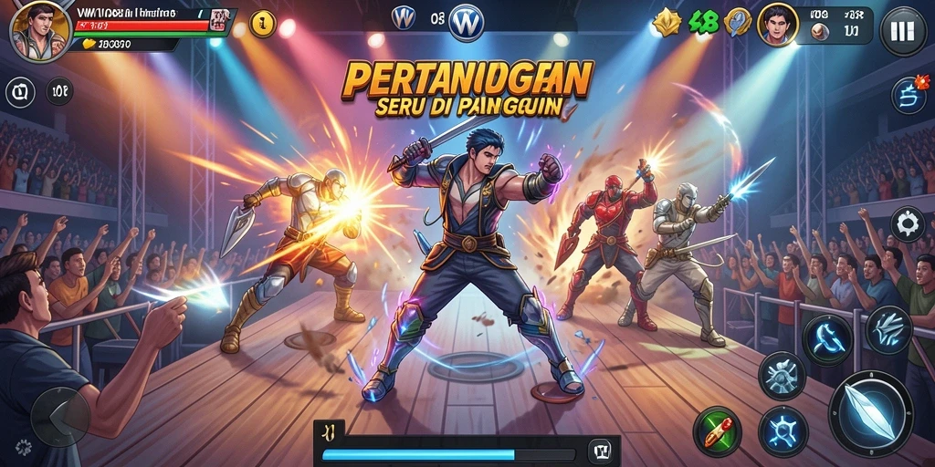 Tampilan aksi pertarungan seru dalam VW108 dengan grafis menakjubkan.