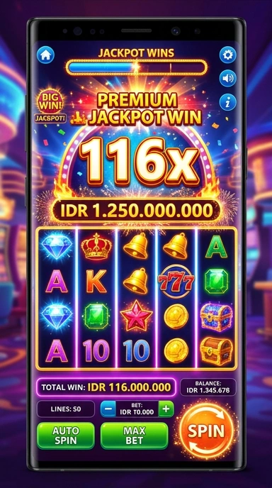 Tampilan utama aplikasi 116x dengan akses mudah.